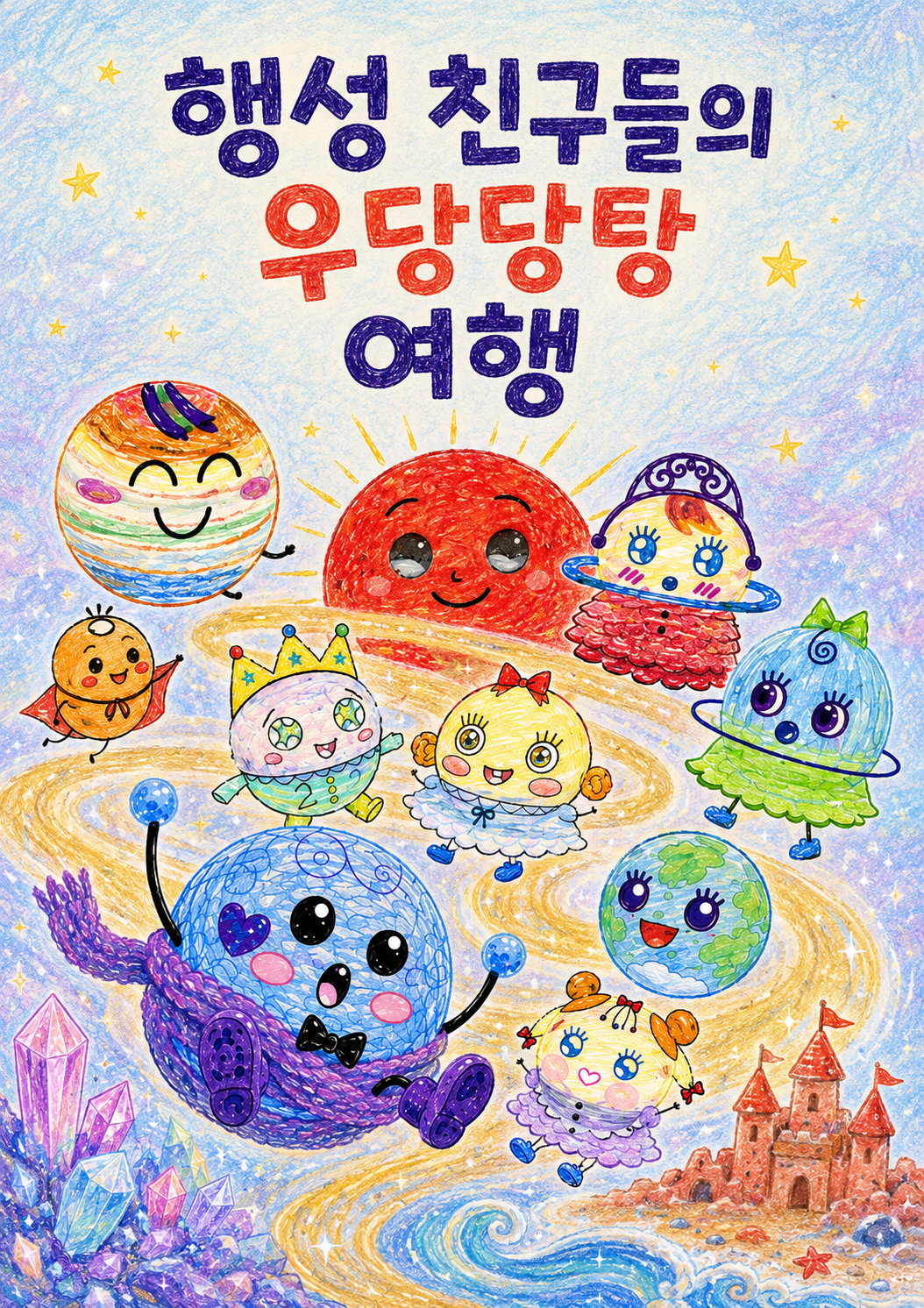 행성 친구들의 우당당탕 여행 앞표지