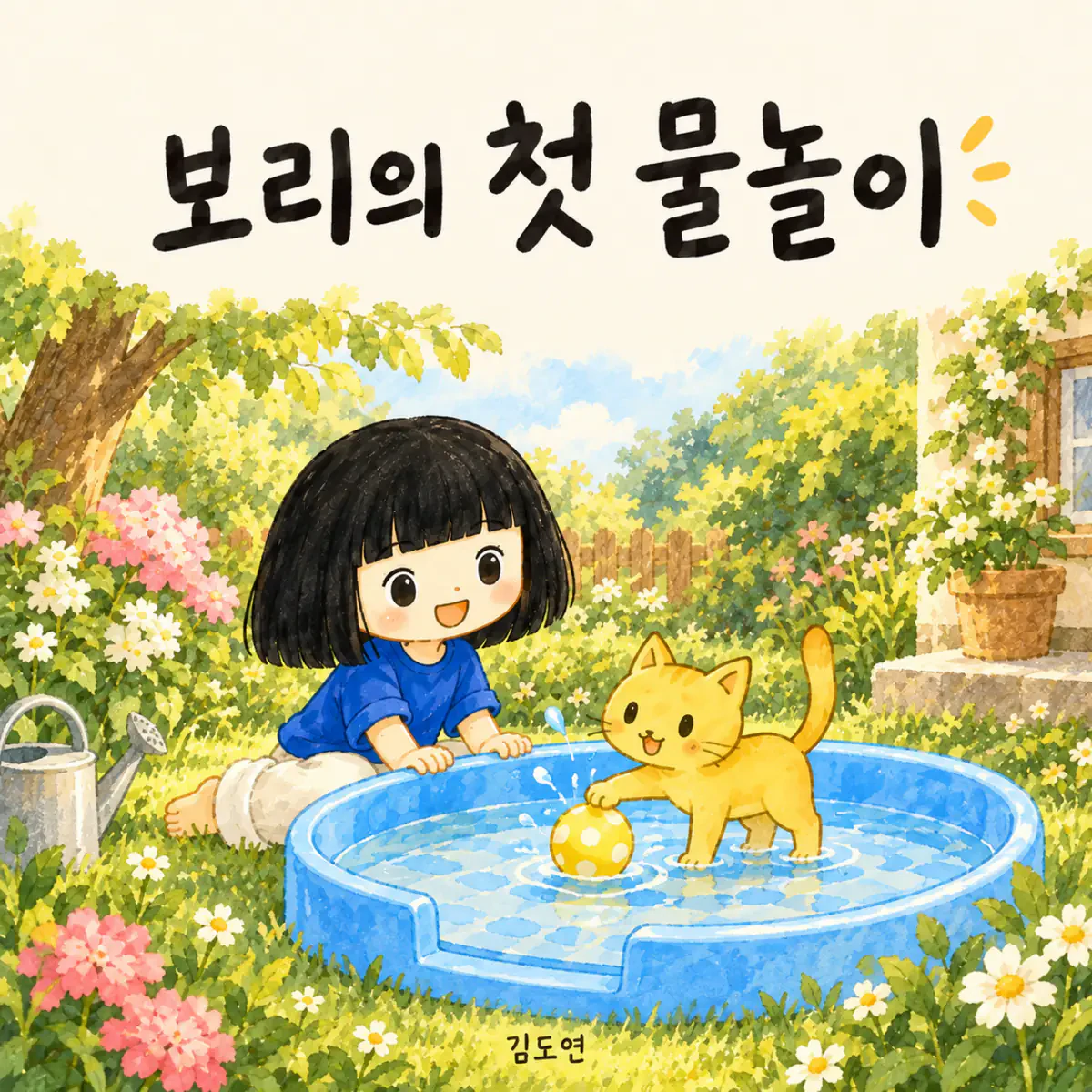 보리의 첫 물놀이 · 김도연